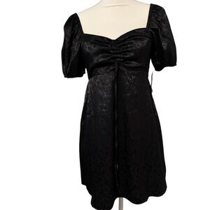 Altar'd State Black Dress with Puff Sleeves | New with Tags